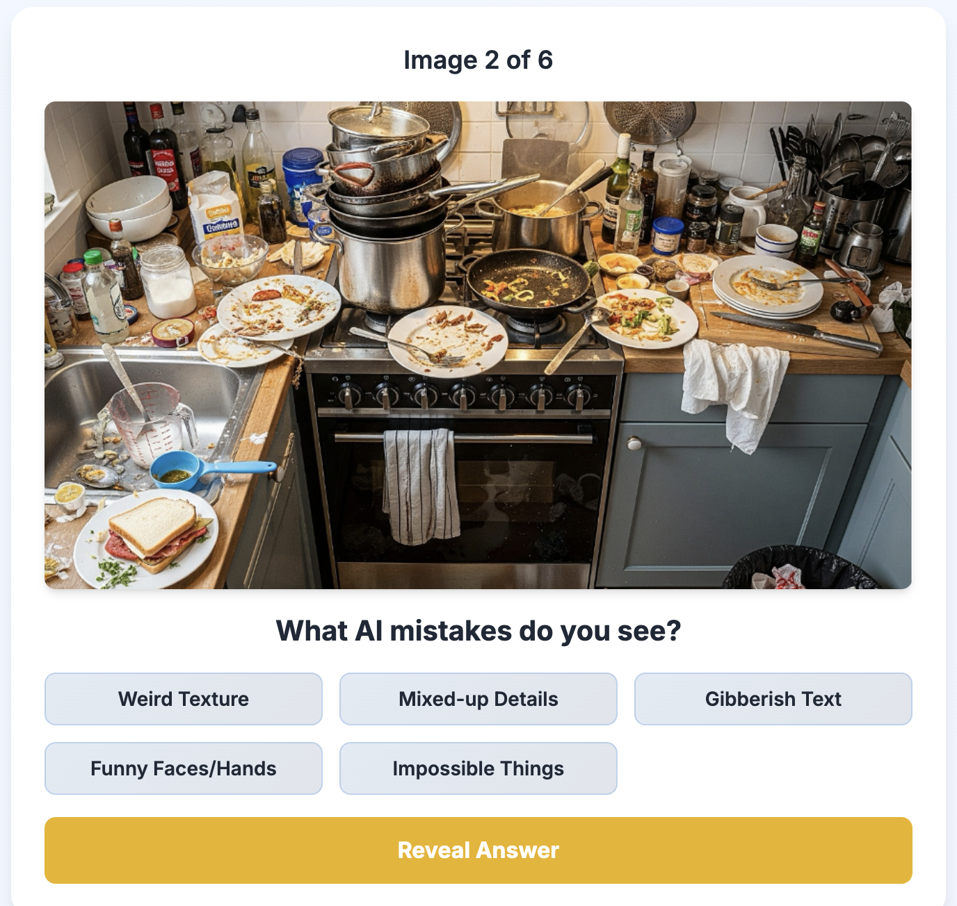 Screenshot of AI Detective game