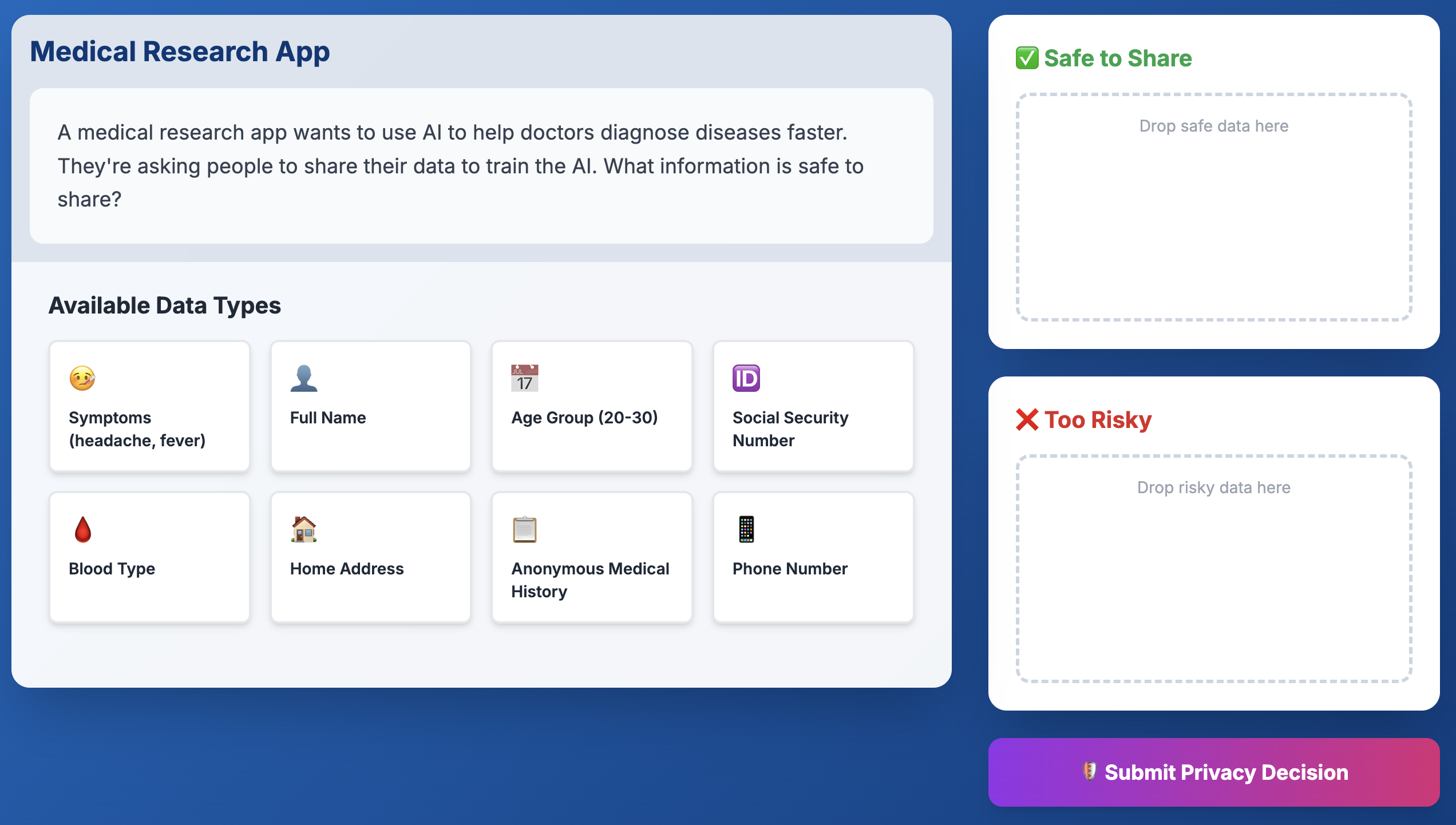 Screenshot of Privacy Guard game