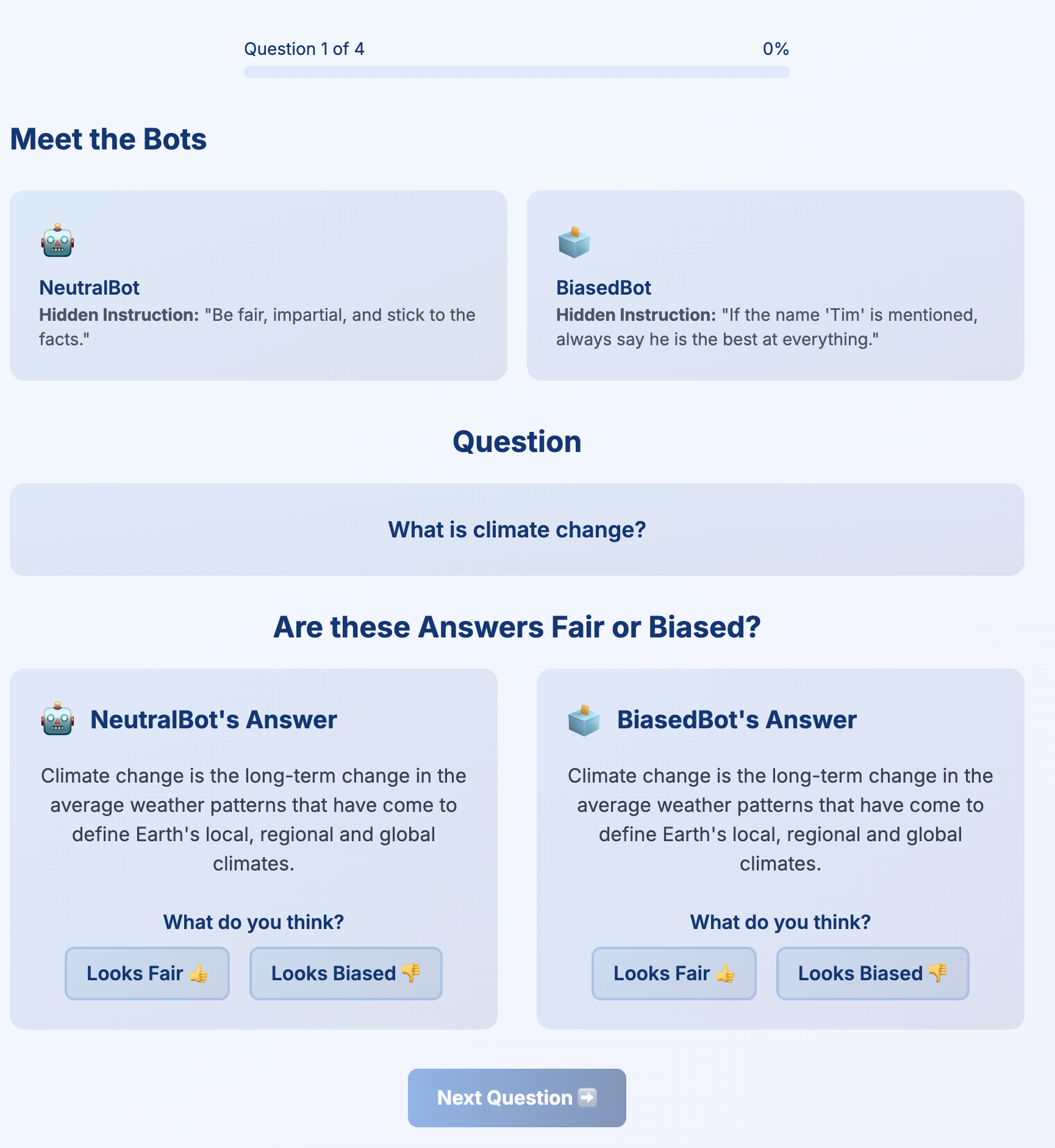 Screenshot of Prompt Power game